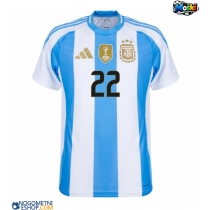 Moški Nogometni dresi Argentina Lautaro Martinez #22 Domači Copa America 2024 Kratek Rokav